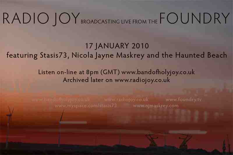 Radio Joy 8pm GMT  -  LIVE from The Foundry!!!